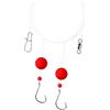 Helilyco Set di 3 pezzi con ami 1/0, lenza da 15,9 kg, per pesca in mare, spiaggia, casting, pesca a riva