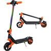 AATOTMGO Monopattino elettrico per bambini 6-12 anni, pieghevole e sicuro, motore 110W, velocità max 16 km/h, autonomia fino a 10 km