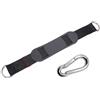 Folpus Connettore da Appendere Regolabile | Cuscinetto Antiscivolo in Gomma, Set di Fissaggio con Moschettoni, Resistente agli Strappi, per Palestra in Casa, 2.5 X 25 Cm