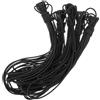 Abaodam 5 Pezzi Corda di Collegamento per Rete Trampolino Elastica Nera | Intreccio a Maglia, Installazione Rapida, per Bordo Tappeto e Uso Domestico nel Giardino