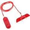 SHINEOFI Chiave di Sicurezza per Treadmill Rosso in ABS Doppio Inserto | Sostituzione Plug-in, Controllo Emergenza Efficiente, Clip Cordino, per Attrezzature Fitness e Allenamenti Cardio