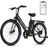EVERCROSS EK8 Bici Elettrica con Pedalata Assistita per Adulti, 26 Pollici | E-Bike Montagna con APP, Display LCD, 250 W, 15/20/25 KM/H, Batteria 36 V 15,6 Ah, Doppi Freni, Carico 120 kg