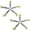 Sosoport 10 Pezzi Tees da Golf, Tee di Pratica per Golf, Plastica PC e TPR, 10° Inclinati, Design Step-up, Verde, per Principianti e Giocatori Outdoor su Prato, per Allenamento e Driving