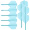 Tofficu 10 Pezzi Flights per Freccette Design Leggero, PP Blu, Tail | Riduce la Resistenza, Aumenta la Velocità, Facile da Trasportare, Accessorio per Soft Dart e Freccette Standard