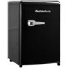 Melchioni Family | Frigorifero Siberia 45, Mini Frigo Vintage Nero, Capacità 45L con Compressore, Comparto Extra Fresco