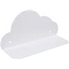 Brrnoo Mensola Galleggiante a Forma di Nuvola Scaffale Minimalista Carino Parete per Soggiorno Camera Letto Ferro Bianco 6,5x2,17x3,35 Pollici