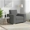 Traylux Divano Poltrona Grigio Scuro 100 cm in Tessuto con Funzione Relax e Spazio per Soggiorno, Camera degli ospiti o Ufficio - Mobili Imbottiti Moderni, Durevoli, Confortevoli, Pieghevoli