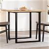 Weilusique Piano da tavolo quadrato in legno di acacia massiccio, 90 x 90 x 2 cm, per tavolo da pranzo, tavolo da bistrot, tavolino da caffè, piano di lavoro, costruzione di mobili fai da te, legno
