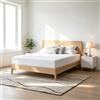 Novilla Materasso Gel Memory Foam 160x190x18 cm Copertura Lavabile | Gel memory foam per un sostegno uniforme, fodera con cerniera lavabile per igiene e praticità