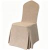 Generic Coprisedie con Schienale 6 Pezzi, Copri Sedie Soggiorno e Cucina, | Rivestimento Universale, Fodera con Gonna a Pieghe 360°, Antimacchia Lavabile(Camel,1pc)
