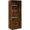 zuentd Armadio rovere fumé 80x50x200 cm in materiale di legno, 2 | Materiale a base di legno, resistenza all'umidità, struttura stabile, design compatto, stile moderno, facile installazione
