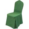 Generic Coprisedie con Schienale 6 Pezzi, Copri Sedie Soggiorno e Cucina, | Rivestimento Universale, Fodera con Gonna a Pieghe 360°, Antimacchia Lavabile(Green,1pc)