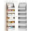 Saiwiimody Portaoggetti bagno da appendere 6-Tier Organizzatore con 13 tasche a maglia capacità di carico 25 kg behind of door organizer sospeso per asilo per bambini, bagno, camera da letto, armadio, lavanderia