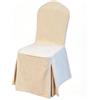 Generic Coprisedie con Schienale 6 Pezzi, Copri Sedie Soggiorno e Cucina, | Rivestimento Universale, Fodera con Gonna a Pieghe 360°, Antimacchia Lavabile(Beige,1pc)