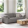 Traylux Divano a 3 posti, 220 cm, in tessuto, con funzione relax e vano portaoggetti, moderno e imbottito, per soggiorno, letto per gli ospiti, lounge