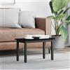 Generic Tavolino da Salotto Rovere Nero 60 x 30 x 36 cm Rettangolare | Legno ingegnerizzato, gambe in metallo, superficie liscia, design minimalista, facile da pulire