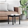 Generic Tavolino da Salotto Rovere Nero 40 x 40 x 36 cm | Legno ingegnerizzato, gambe in metallo, superficie liscia, design minimalista, facile manutenzione
