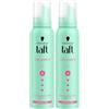 TAFT Schwarzkopf - Schiuma taffettà volume (150 ml), grado di tenuta 4, schiuma per capelli fini, mousse volumizzante, previene danni all'asciugacapelli, senza incollare, formula vegana * (Confezione da 2)