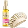Pantene Pro-V Set Cuffia Seta Per Capelli + Olio Capelli al Cocco 100ml | Olio Nutriente Quotidiano che Idrata Intensamente e Ammorbidisce in 1 Sola Goccia, per Capelli Secchi