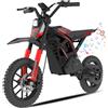 HITWAY Moto elettrica per bambini, 36 V 10,4 Ah, altoparlante Bluetooth, 10/15/25 km/h, fino a 45 km di autonomia, pneumatici gonfiabili da 10 pollici, doppia sospensione, per bambini dai 6 anni in su