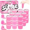 Bretohay Confezione da 24 slime rosa, kit di slime per ragazze dagli 8 ai 12 anni, giocattoli per ragazze e ragazzi, kit per feste per feste di 4-10 anni, regalo di compleanno per bambine di 4-10 anni