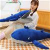JULAN Peluche a balena, 80 cm, grande peluche per gli amanti dell'oceano, morbido peluche blu dophin per gli amanti dell'oceano, carino bambola di peluche