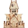 Generic 3D Halloween in legno 5 in 1 Casa di Halloween Modello di puzzle in legno | Kit fai da te spettrale modello luminoso, fantasmi, zucche e pipistrelli, divertente decorazione di Halloween e regalo