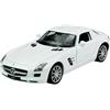 Generisch Welly Modello Auto Compatibile con Mercedes-Benz SLS AMG Coupé Bianco C197 2009-2014 1/24 1:24 Metallo Modello Auto Die Cast Nuovo in scatola