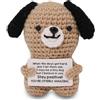 VOYANTE Regali positivi per cani, tascabili, ideali come regalo per cani all'uncinetto, per il soggiorno, la camera da letto, gli uffici della cucina, 8 x 6 cm
