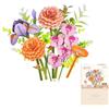 ROWOOD Puzzle 3D in Legno Alba Arancione, Kit Fiore Fai da Te | Mazzo alba arancione, fiori artificiali in legno, per adulti e ragazzi, arredamento casa & regalo fans