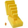 Generico Multi-Layer Nesting Surprise Gift Middle Finger, 3D Printed Box Inside a Box, Creative Novelty Reusable Prank Container, Stackable Puzzle Reveal Unboxing for Birthday, Christmas & Gag Gifts (Yellow)