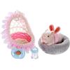 CAZSTYK Set da Gioco interattivo per Famiglie con maialini in Gomma, Pig2 | Bambola con animale sensoriale in miniatura per interni esterni, fai finta giocare, regalo