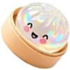 Elprico Steamed Bun Stress Ball Soft TPR Sensory Squeeze Toy (Glitter | Design realistico del cibo con azione di compressione a lenta crescita, resistente struttura in TPR da 7,05 once per