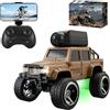 HUAJUN Auto telecomandata con fotocamera, 2,4 GHz RC Truck, controllo APP | Trasmissione WiFi foto, corpo in lega, 2 modalità di velocità, camion fuoristrada per adulti, bambini e principianti