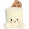 AURORA Palm Pals Duncan Milk & Cookies, 34153, Peluche 13 cm, bianco e marrone