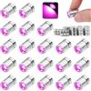 LQTSLFM 20 Pezzi Mini Luci LED con Batteria, Micro Luce Casa delle Bambole | Micro Luci a Batteria, Alloggiamento Argentato, Mini LED per Feste Vetrine Lavori-Creativi Casa delle Bambole Illuminazione