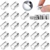 LQTSLFM 20 Pezzi Mini Luci LED con Batteria, Micro Luce Casa delle Bambole | Micro Luci a Batteria, Alloggiamento Argentato, Mini LED per Feste Vetrine Lavori-Creativi Casa delle Bambole Illuminazione