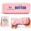 Siebkorb Crunchy Butter Squishy ASMR con Perline, Squishy Burro da Schiacciare a Rimbalzo Lento, Slow Rising Stress Ball Sensoriale Antistress, Squeeze Portatile per Adulti, Sollievo da Ansia e Relax