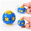 AEYAKA Helix Core Ball, Gioco Anti-Stress Rotante Ufficio - Blu A8 | Palla rotante anti-stress. Compatta 5,8cm per tasca/scrivania. Silenziosa per concentrazione, ufficio e scuola.
