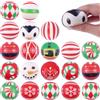 Anboor 20 palline antistress natalizie, pupazzo di neve, Babbo Natale, Kawaii Squishy, regali di Natale (5 cm)