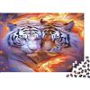 6N2X9A4S Tigre Bianca Arte Fantasia Puzzle 1000 Pezzi Carta per Adulti Scena Animale Sognante Gioco di Puzzle 1000 Pezzi Relax Famiglia Decorazione Regalo 38x26cm/1000pcs