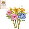 ROWOOD Puzzle 3D in Legno Mazzo Rosa Nebbioso, Kit Fiore Fai da Te | Mazzo rosa nebbioso, fiori artificiali in legno, per adulti e ragazzi, arredamento casa & regalo fans
