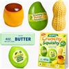 Siebkorb 5 Pezzi Crunchy Squishy Set, Realistico Asmr e carino Arachidi Mango Budino Patata Sapone Stress Ball, Slow Rising Pallina sensoriale Squeeze Portatile per Adulti, Sollievo da Ansia e Relax