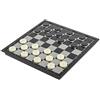 ROSEEONNE Set di pedine magnetiche, gioco da tavolo pieghevole da viaggio chess | Con spazio di archiviazione for la famiglia di adulti