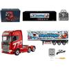 ENGINEMECH 770S RC Trattore Camion 1:18 con Rimorchio RC 19CH Illuminazione Effetti sonori Telecomando Trattore RC Telecomandato per Regalo Adulti 16+ (1505 D)