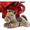 Generico Cavallo Morbido di Peluche Bambola Cuscino Carina Realistica Da Collezione | Cavallo Morbido 30 cm Per Bambini Ragazzi Adulti Ufficio Casa Soggiorno Camera Da E Tavolo