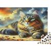 ZQXJNHPKRB Ritratto realistico di gatto Puzzle 1000 Pezzi per Adulti carta decorazione casa relax concentrazione regalo famiglia scena artistica colorata 38x26cm/1000pcs