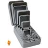 Generico Multi-Layer Nesting Surprise Gift Middle Finger, 3D Printed Box Inside a Box, Creative Novelty Reusable Prank Container, Stackable Puzzle Reveal Unboxing for Birthday, Christmas & Gag Gifts (Gray)