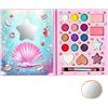 Tachypno 18 Colori Trucchi Bambina Set, 13.7 × 17cm Trucco per Bambini | Palette di Ombre per Occhi, Trucchi Bimba con Specchio, per Feste di Compleanno, Costume di Natale, Halloween, Vestire Fun