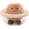 Apricot Lamb Saturn Planet, peluche marrone, 10 cm
